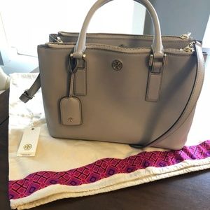 Tory Burch Robinson Double Zip Tote Handbag